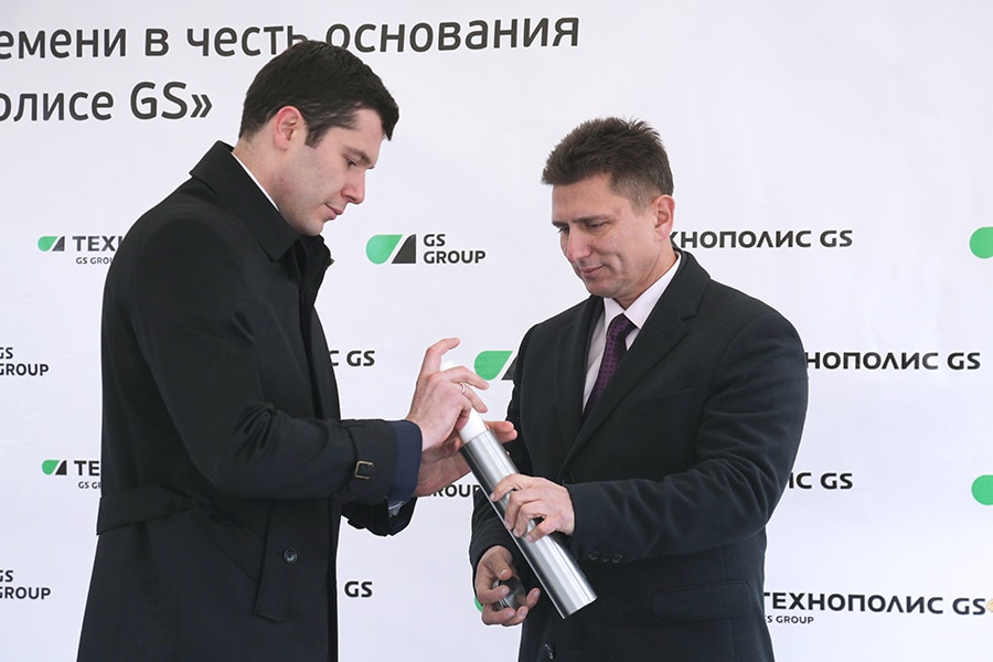 Глава области Антон Алиханов положил начало строительства Арт-центра в Гусеве
