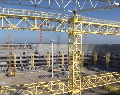 Установкой крыши на калининградский стадион к ЧМ-2018 займется 750-тонный суперкран