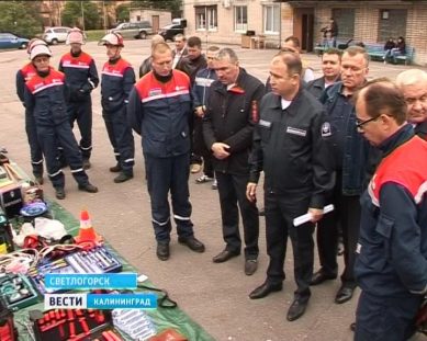 Специалисты «Янтарьэнерго» и областные спасатели провели совместные учения