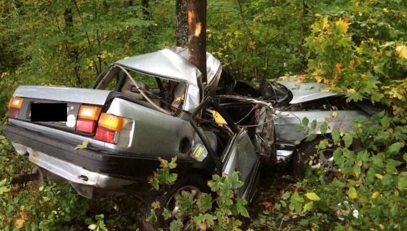На зеленоградской трассе пьяный водитель врезался в дерево: погиб человек