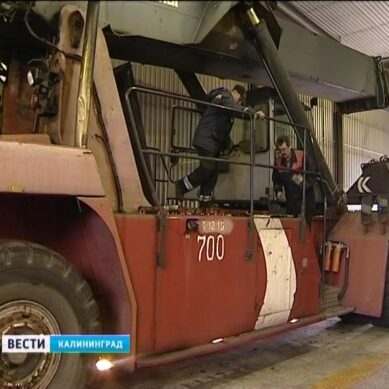 Калининградский морской торговый порт готовит оборудование к зиме