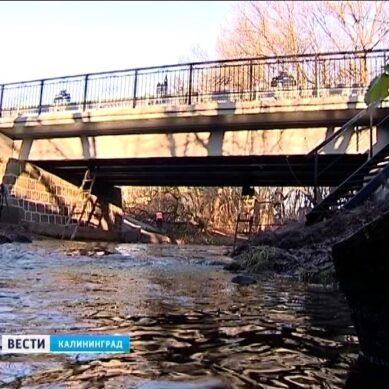 В Калининграде открыли для проезда мост через Гурьевку