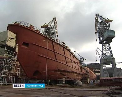 Впервые в истории завода «Янтарь»  новое исследовательское судно строят на базе старого буксира