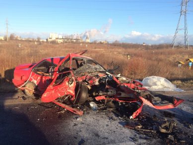 В страшной аварии погиб  пассажир автомобиля