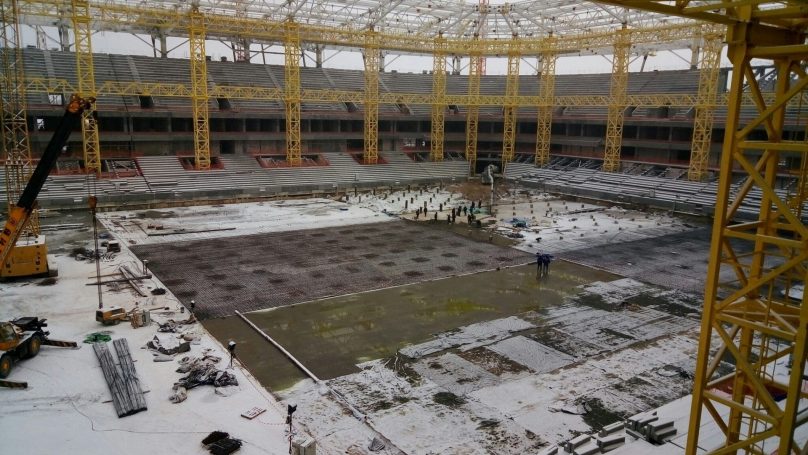 Стадион к чемпионату мира по футболу в Калининграде должны достроить до конца года