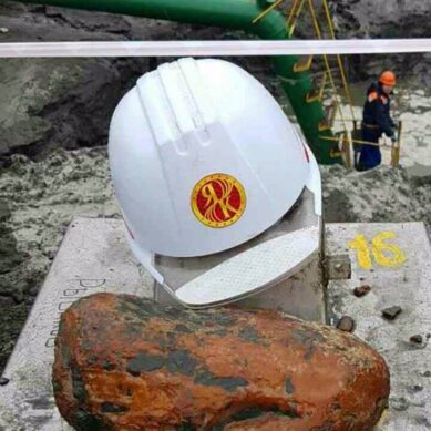 Рекордный янтарь: солнечный камень весом более 3 кг нашли на Янтарном комбинате