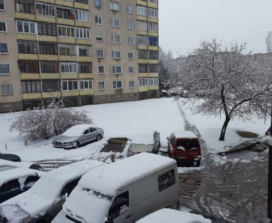 Пасхальный снегопад оставил без света 30 тысяч литовцев