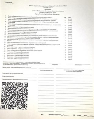На выборах губернатора области протоколы будут вводить с помощью QR-кодов