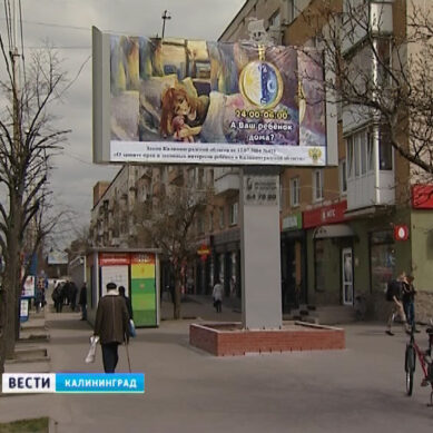 На улицах Калининграда установили новую социальную рекламу
