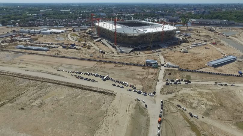 Завершен монтаж крыши «Стадиона Калининград»