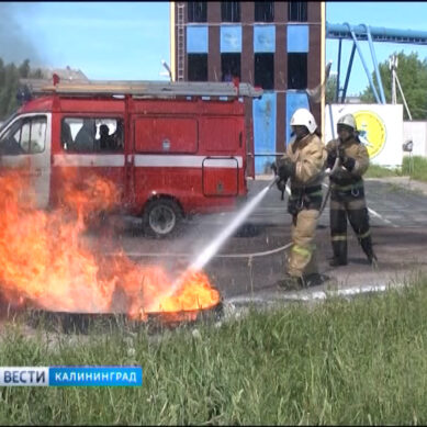 Калининградские пожарные проверили в действии новую технику