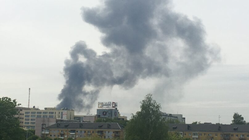 В Калининграде был потушен пожар в пятиэтажном доме