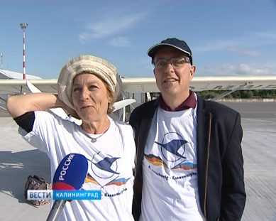 Туристы-авиаторы на сверхлёгких самолётах из Германии прилетели в Калининград