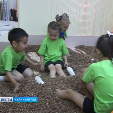 В Гусевском детском саду открыли комнату янтарной терапии