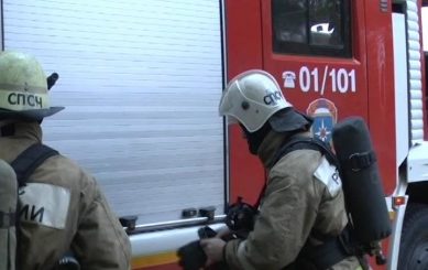 Пожарный потушили баню под Гусевым