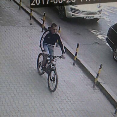 Полиция Калининграда разыскивает велосипедного вора
