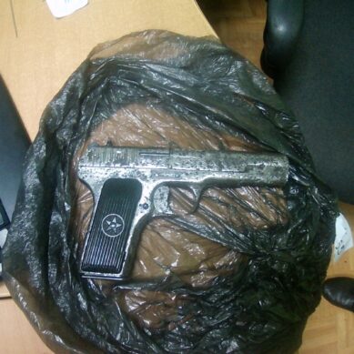 В Светлогорске полицейские изъяли 300 кг янтаря-сырца, огнестрельное оружие и боеприпасы. ВИДЕО