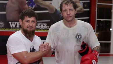 Александр Емельяненко вспотел на тренировке с Кадыровым
