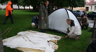 Напротив президентуры Литвы сегодня ночью разогнали палаточный лагерь протестующих