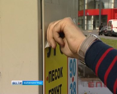 Улицы Калининграда снова очистили от незаконной рекламы