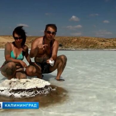 Калининградские путешественники искупались в казахстанском «рассоле»