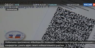 В Калининграде для обработки итогов голосования впервые используют QR-коды