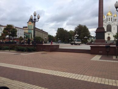 Площадь Победы, где хотят незаконно митинговать «навальнята», закрыта на ремонт