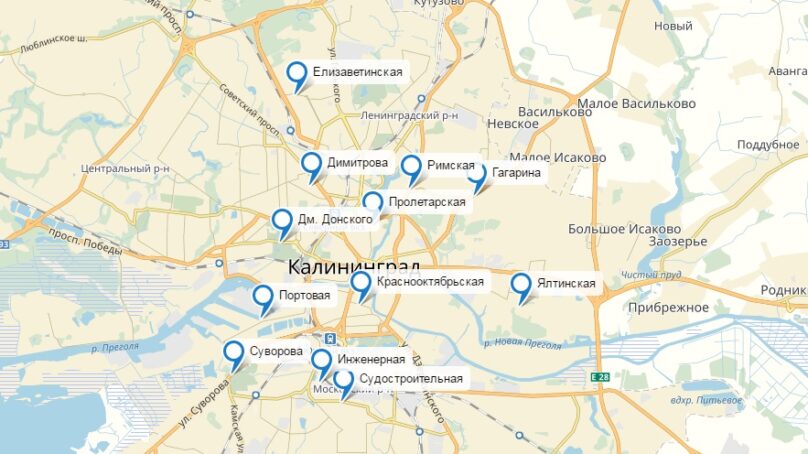 «Вести» составили карту подтоплений улиц Калининграда