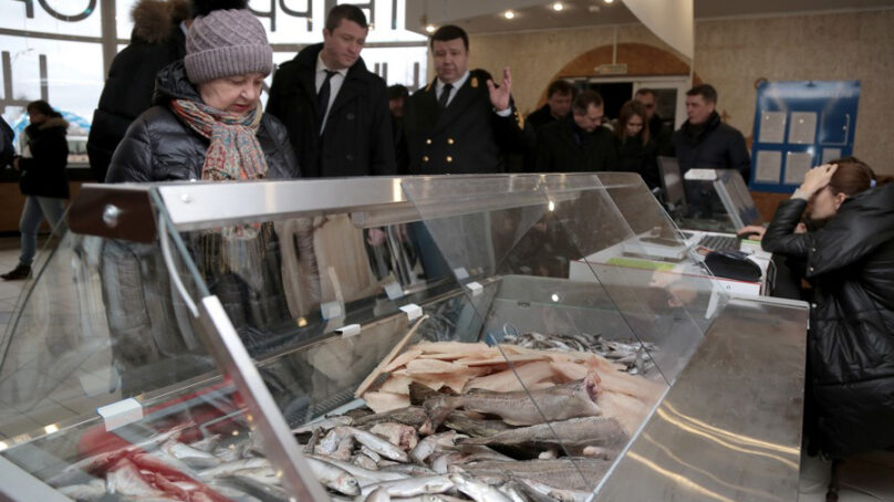 В порту Калининграда открылся рыбный магазин