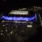 Ночной красавец-стадион «Калининград» с высоты птичьего полёта