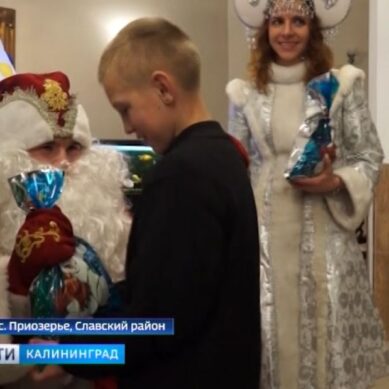 Ребят из Славска пригласили на самую шикарную ёлку в округе