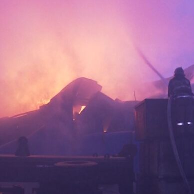 Пожар на складах с алкоголем в Калининграде локализован