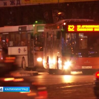 Стало известно расписание общественного транспорта в Калининграде в новогоднюю и рождественскую ночи