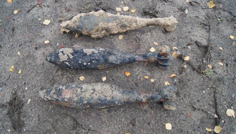 В Калининградской области нашли артиллерийские снаряды