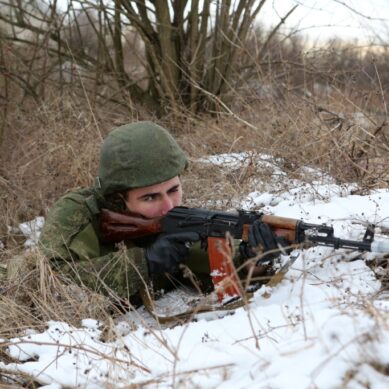 В Калининградской области мотострелки уничтожили группу условных террористов