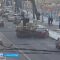В Калининграде манипулятор зацепил опорой пять автомобилей