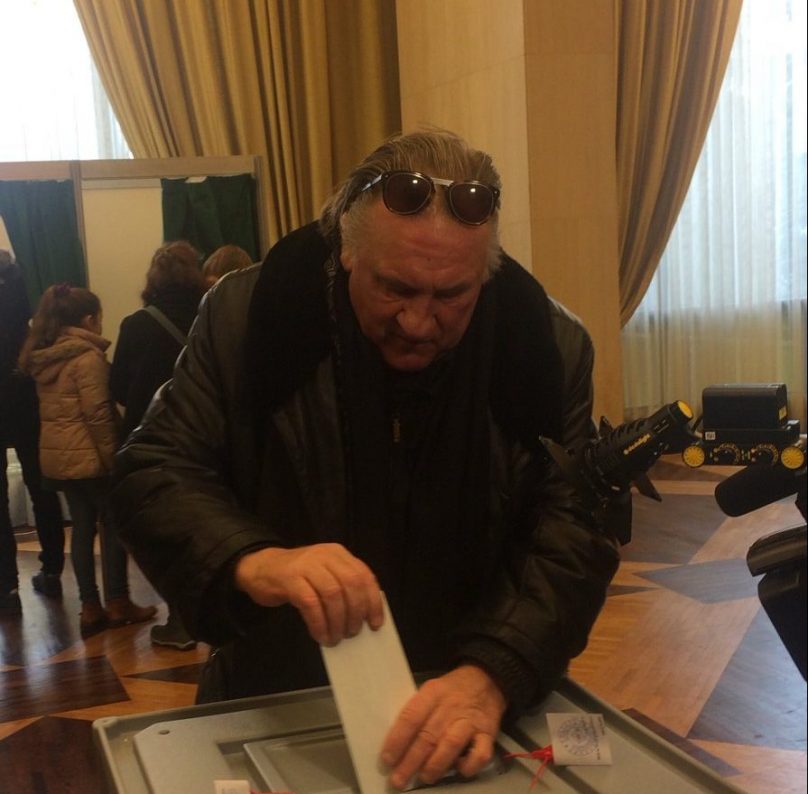 Жерар Депардье принял участие в выборах президента России
