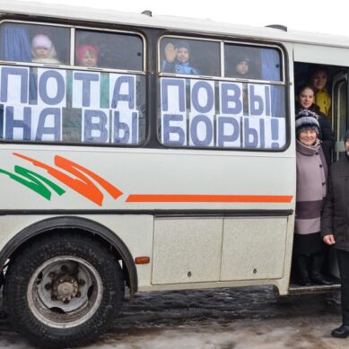 Многодетная семья из Волгограда приехала на выборы на отдельном автобусе