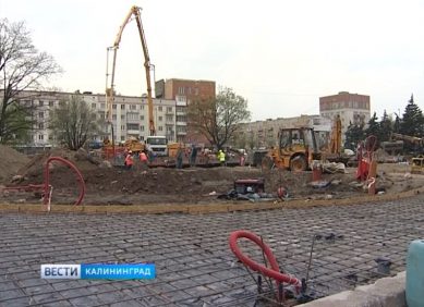Для строительства 3D фонтана в Калининграде используют цветной бетон