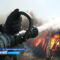 Калининградские пожарные тренировались тушить лесной пожар