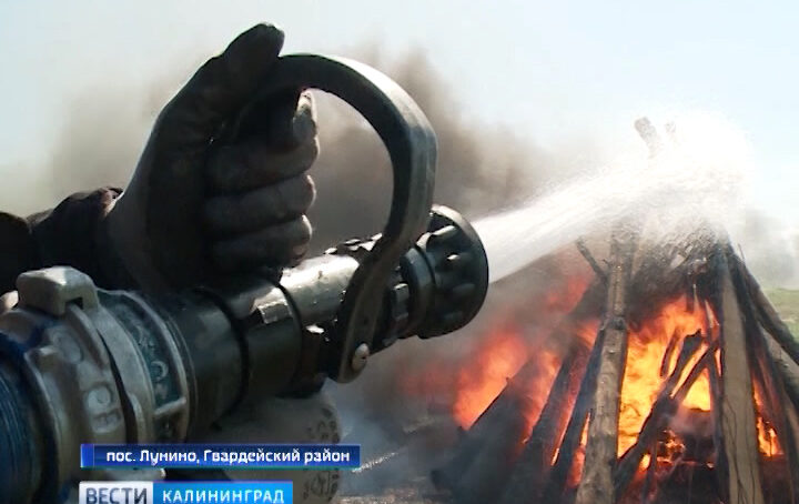 За сутки в Калининградской области произошло пять пожаров