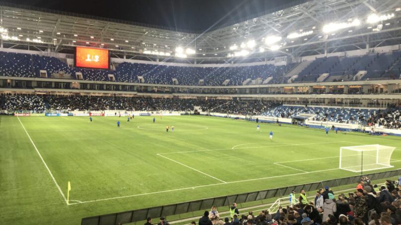 Первый тайм матча «Балтики» против «Крыльев Советов» закончился со счётом 0:0