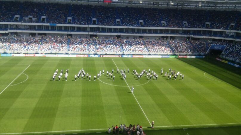 На новом стадионе «Калининград» началась игра «Балтики» против «Тюмени»