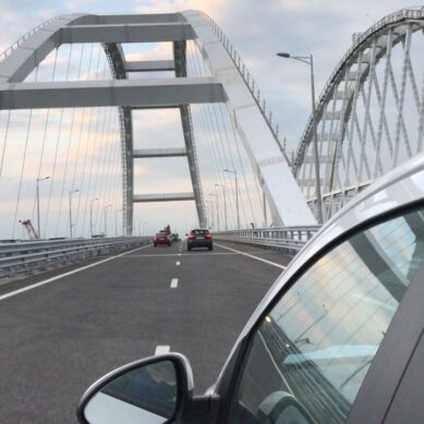 Николай Долгачёв проехал весь Крымский Мост в прямом эфире