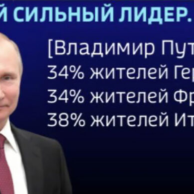 Европейцы назвали Путина самым сильным мировым лидером