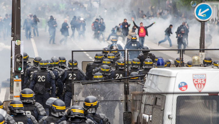 Первомайский погром в Париже: французы против трудовых реформ Макрона