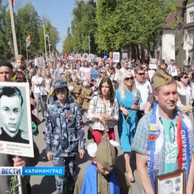 Праздник Великой Победы отметили в Гурьевске