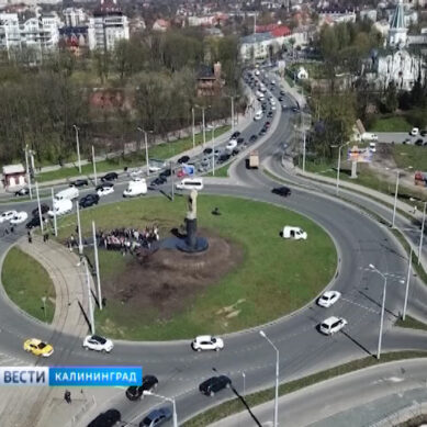 На круговой развязке площади Василевского запретят перестраиваться