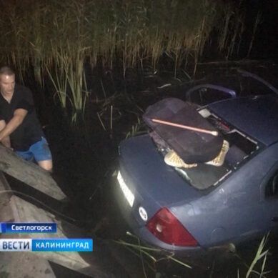 Полицейский спас жителя Светлогорска из тонущего автомобиля