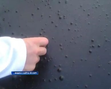 Вода в калининградском озере Шенфлиз окрасилась в чёрный цвет